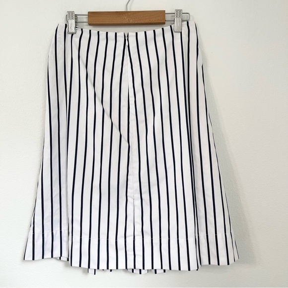 KATE SPADE New York Broome Street Stripe Skirt, White/Blue, Size 2 - Picture 10 of 12